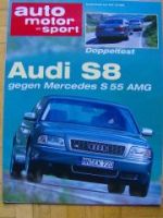 AMS 15/1999 Audi S8 gegen Mercedes W220 S55 AMG