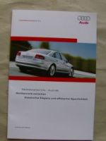 Audi A8 Wettbewerberinfo Oktober 2008, BMW F01, Mercedes Benz BR