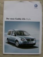 VW Caddy Life Style Sonderprospekt Mai 2008 NEU