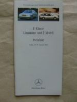 Mercedes Benz Limousine T-Modelle C-Klasse W202 +AMG 1/2001