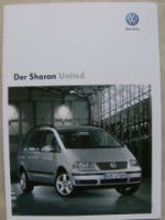 VW Sharan United Prospekt Mai 2009 NEU