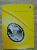 VW New Beetle en vogue Prospekt Juli 2001 NEU+Preisliste