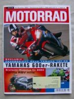 Motorrad 25/2002 Aprilia RSV mille,Yamaha YZF-R6,BMW F650 GS