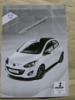 Mazda 2 Origami Prospektblatt September 2011 NEU DE