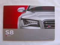 Audi S8 Prospekt September 2011 NEU