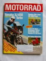 Motorrad 11/1982 BMW R100 RS, Yamaha XJ650 Turbo, Honda CBX 550