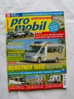 pro mobil 10/2011 Bürstner Ixeo, Carthago Liner, Karmann Dexter