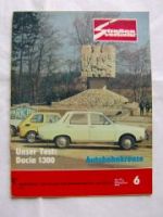 Der Deutsche Straßenverkehr 6/1976 Dacia 1300,Motorradbekleidung