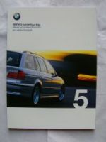 BMW 520i-540i, 530d Touring E39 Schwedischer Prospekt September