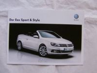 VW Eos Sport & Style Oktober 2011 NEU Sondermodell