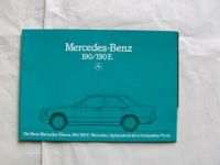 Mercedes Benz 190/190E W201 Prospekt Oktober 1982 Rarität