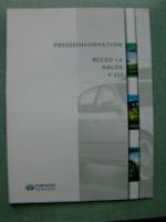 Daewoo Pressemappe Rezzo 1.6 Kalos V222