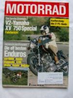 Motorrad 2/1981 V2-Yamaha XV 750 Special,Honda XR 500R