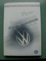 VW Pressemappe IAA 1999 Lupo 3lTDi FSI Polo Golf V6