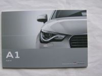 Audi A1 Prospekt Buch +exclusive line +s line November 2011