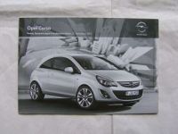 Opel Corsa Preisliste November 2011 NEU