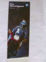 BMW Preisliste Motorrad 1.9.1985 R65 R80 G/S K75C K100 K100 RS