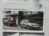 VW Golf II vs. Golf VI Flyer April 2009 Bald heißt es Abschied n