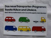 Toyota HiAce & LiteAce Prospekt August 1981 Rarität