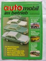 automobil im Betrieb Nr.6 12/1982 BMW 728i E23 vs. Granada 2.8i