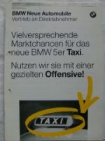 BMW Marktchancen für das 5er TAXI E39 September 1996