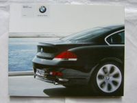 BMW 6er Coupè 645Ci E63 Prospekt März 2004 NEU