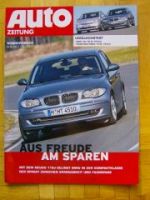 Auto Zeitung 9/2007 BMW 118d E87 gegen Toyota Prius Hybrid