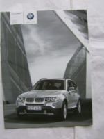BMW Preisliste X3 2.0i 2.5si 3.0si 2.0d 3.0d 3.0sd E83 März 2007