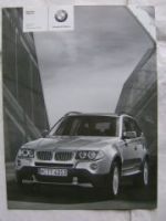 BMW Preisliste X3 2.0i 2.5si 3.0si 2.0d 3.0d 3.0sd E83 September