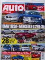 Auto Zeitung 4/2012 VW up 5-türer,X6 E71,320d F30 vs. C220CDI BR