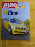 Auto Zeitung 21/2000 BMW M wie Mumm M3 E30 +M3 E36 +GT +Cabrio