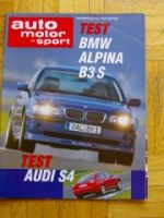 AMS 26/2002 BMW Alpina B3S E46 Audi S4 Test