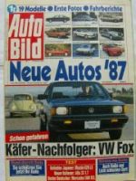 Auto Bild 7/1987 VW Fox, Alfa 33 1.7, Mercedes 560SEL W126