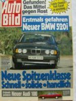 Auto Bild 3/1988 BMW 535i E34 Poster,520i,Audi 100 typ44