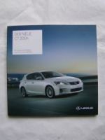 Lexus CT200h Prospekt Dezember 2011 +Preisliste