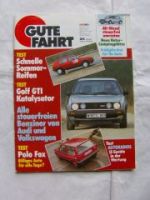 Gute Fahrt 3/1986 Golf GTi Katalysator, Polo Fox,Jetta Diesel