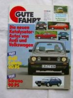 Gute Fahrt 8/1984 VW Scirocco, Golf I Cabrio,LT Wohnmobil
