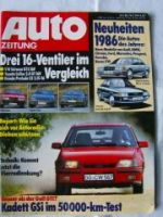 Auto Zeitung 3/1986 Kadett GSI Dauertest,Ford Fiesta 1.0