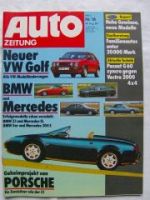 Auto Zeitung 18/1989 Passat G60 sycnro vs. Vectra 2000 4x4