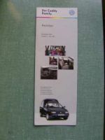 VW Caddy Family Preisliste Mai 1999