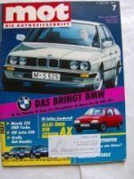 mot 7/1987 Mazda 323 4WD Turbo, VW Jetta GTD,230TE,Omega 2.0i GL