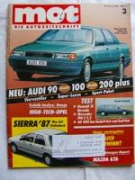 mot 3/1987 Opel Kadett Kat + Golf Kat Dauertest,Isuzu Van TD