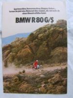 BMW R80 G/S Prospekt 1980