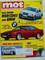 mot 5/1989 Audi Coupè Quattro,Opel Senator CD,Nissan Vanette SLX