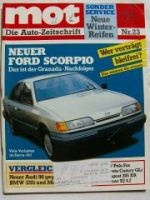 mot 23/1984 Scorpio,Audi 90 vs. 320i E30 vs. 190E,Camry GLi