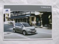 Subaru Trezia Prospekt Januar 2012 +Preisliste NEU