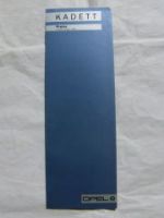 Opel Kadett E +Carvan +GSi August 1986