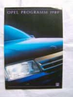 Opel Programm 1989 +Technische Daten