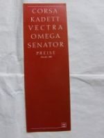 Opel Corsa A, Kadett E, Vectra A, Omega A,Senator B 10/1988