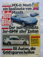 Auto Bild 33/1991 318i E36 vs. Audi 80, Astra vs. Sunny